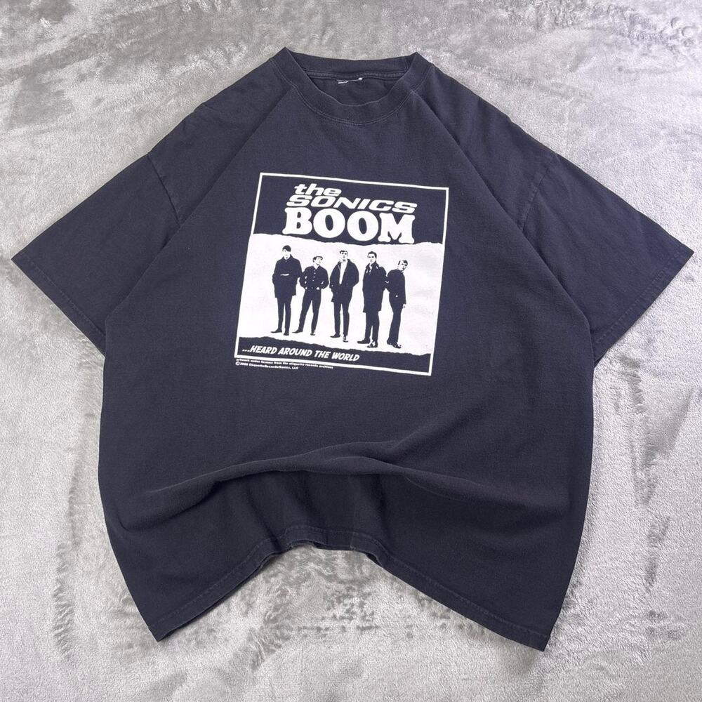 Vintage 2008 The Sonics Boom Black Graphic Tour Band Tee Size XL